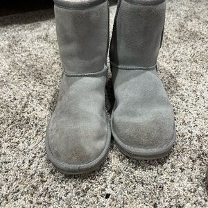 Gray Kids Boots